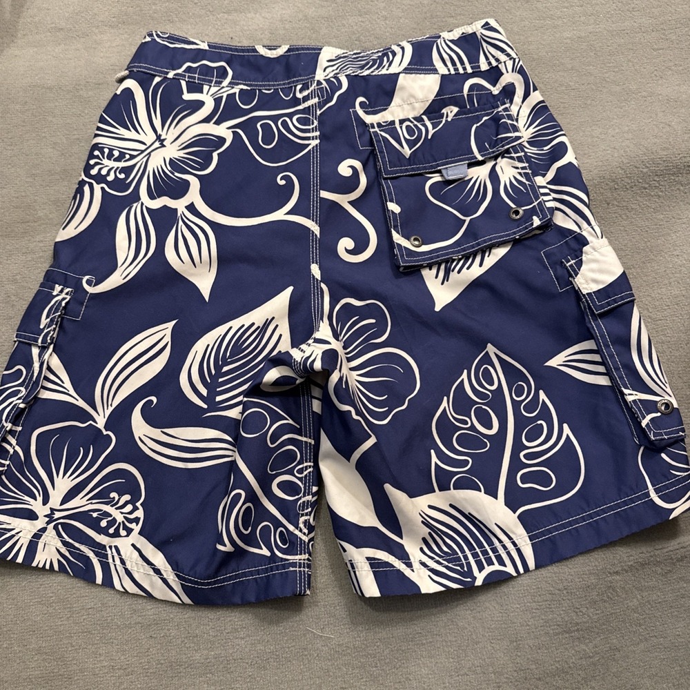 J. Crew Original Swimwear Floral Trunks Mens Size 32 Hawaiian Cruise Tropical - Picture 2 of 11